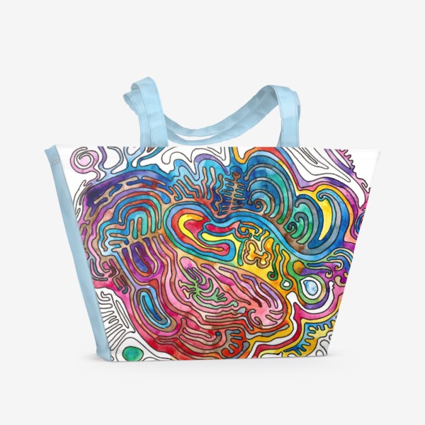 Пляжная сумка «Watercolor Doodle»