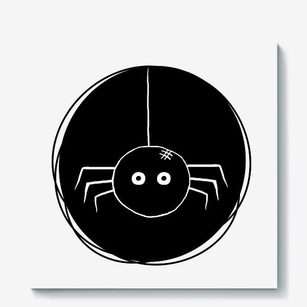 Холст «Маленький паук. Хэллоуин»