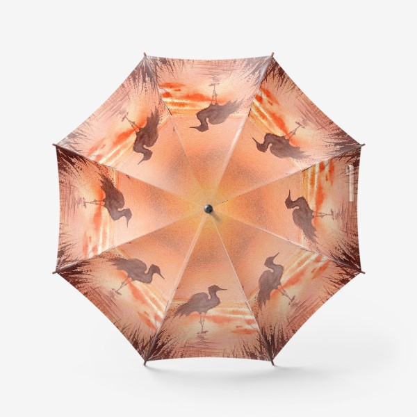 Зонт «Птица на закате»