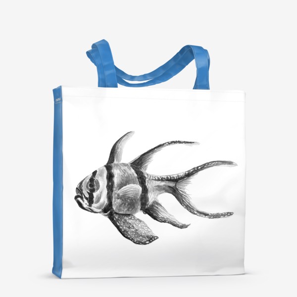 Сумка-шоппер «Рыба  Тюлевый апогон или Птерапогон каудерна рыбка»