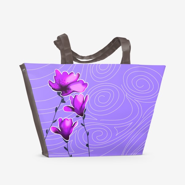 Пляжная сумка «3 цветка»