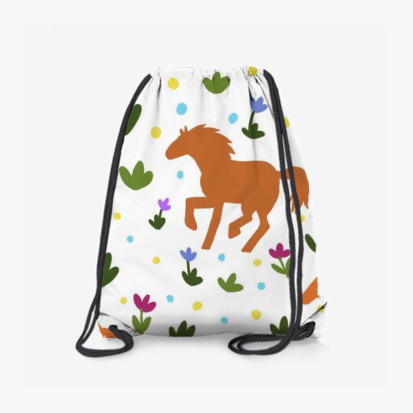 Рюкзак «Паттерн с лошадьми»