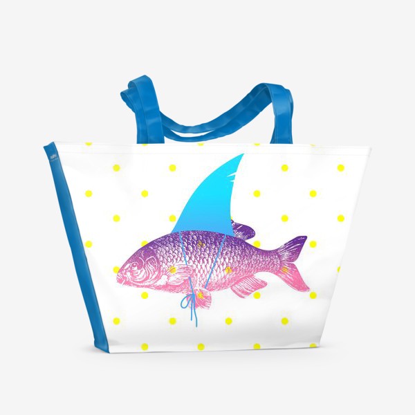 Пляжная сумка «рыба с акульим плавником. Хышник. »