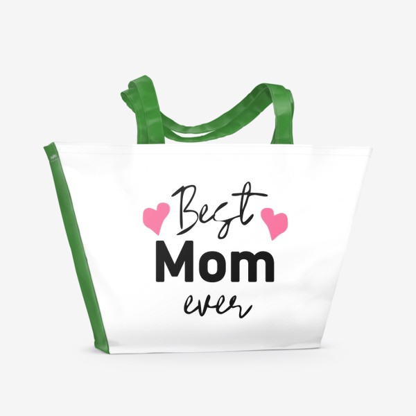 Пляжная сумка «Леттеринг "Лучшая мама на свете"»