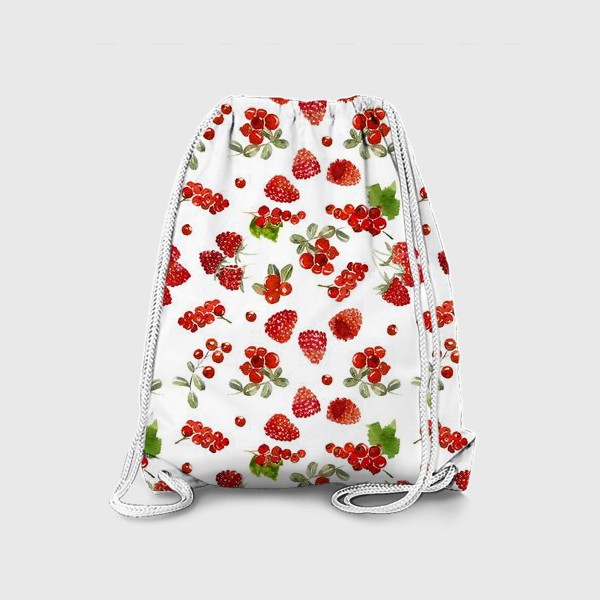 Рюкзак «Ягоды малины, брусники, красной смородины»