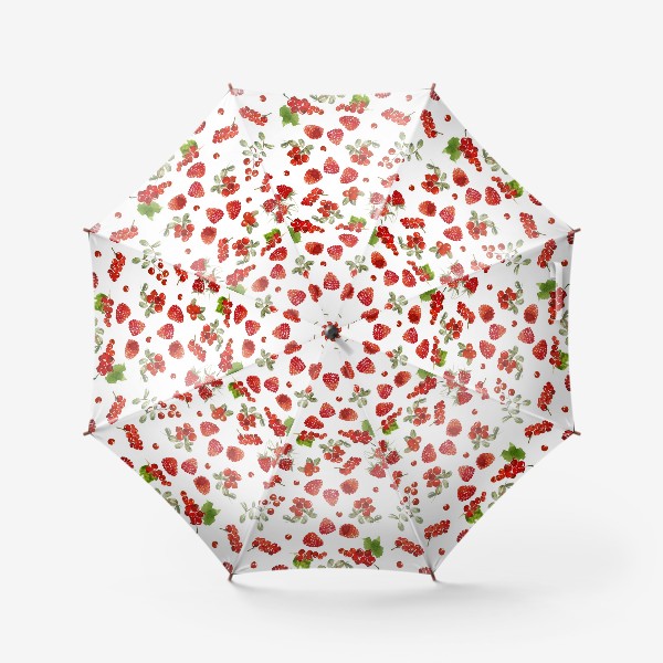 Зонт «Ягоды малины, брусники, красной смородины»