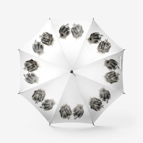 Зонт «Лапы с когтями кошка или собака»