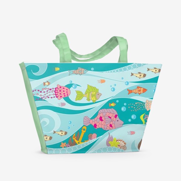 Пляжная сумка «морская жизнь»