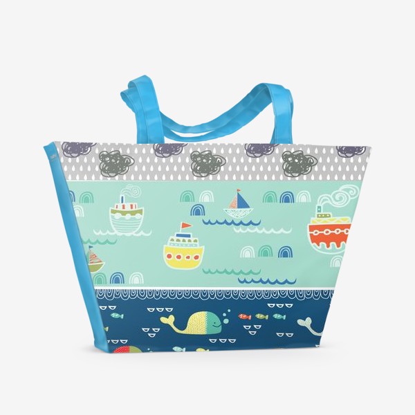 Пляжная сумка «морской пейзаж»