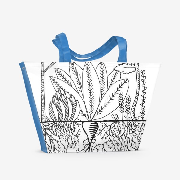 Пляжная сумка «чудесный сад»