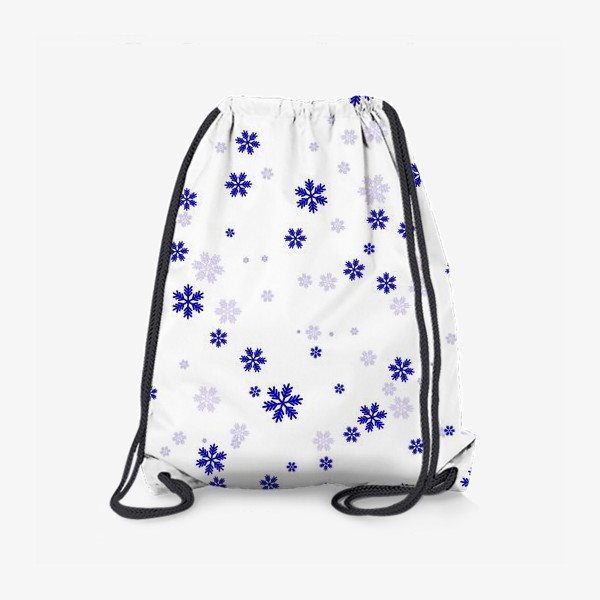 Рюкзак «снежинки на белом»