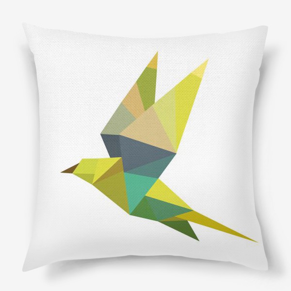 Подушка «геометрическая птица»