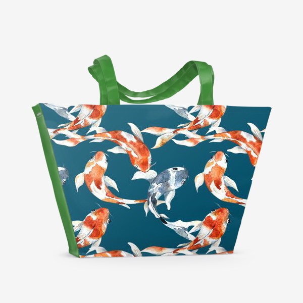 Пляжная сумка «Рыбки Кои»