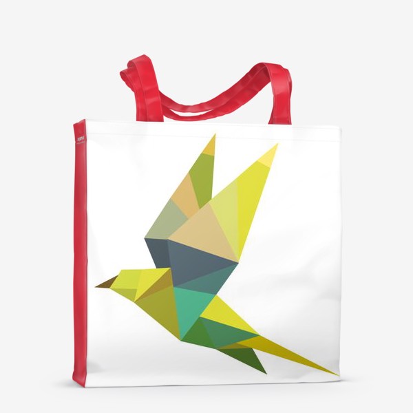 Сумка-шоппер &laquo;геометрическая птица&raquo;