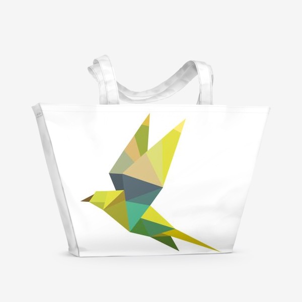 Пляжная сумка «геометрическая птица»