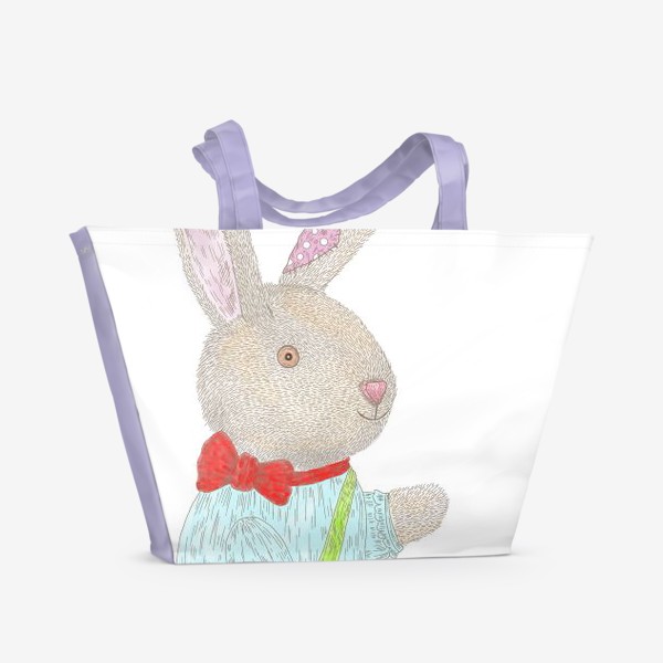 Пляжная сумка «Плюшевый кролик»