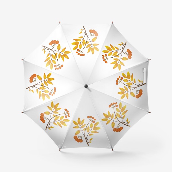 Зонт «Веточки рябины»