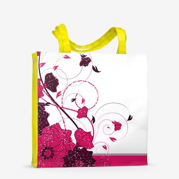 Сумка-шоппер «Цветочный орнамент»