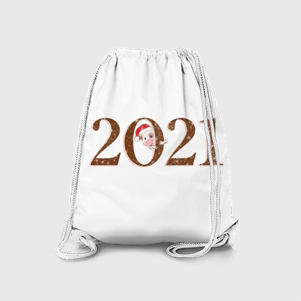 Рюкзак «2021 Год Быка. Новогодний принт»