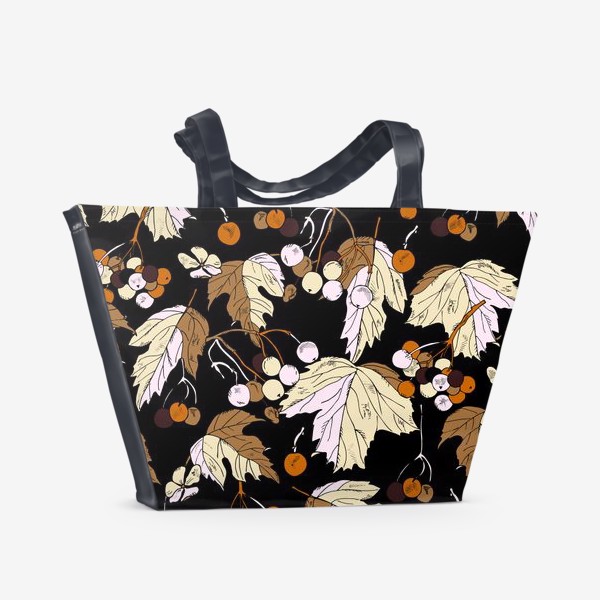 Пляжная сумка &laquo;ягоды и листья&raquo;