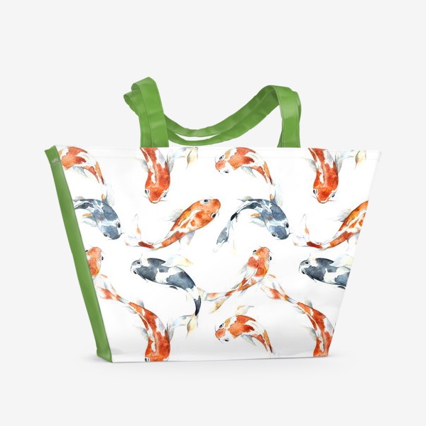 Пляжная сумка «Рыбки Кои»