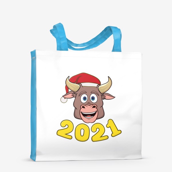 Сумка-шоппер «бык символ нового года 2021»