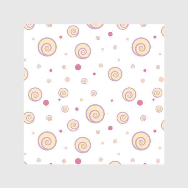 Скатерть «Colorful funny pattern with spirals and dots as cakes and confetti.»