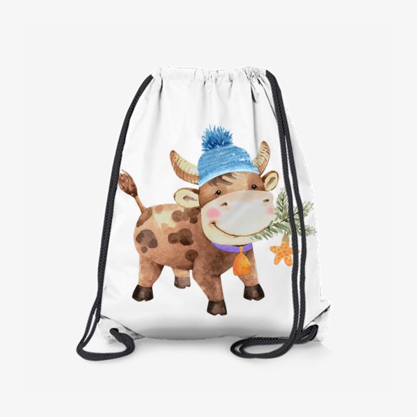 Рюкзак «милый бык восточный символ нового года»