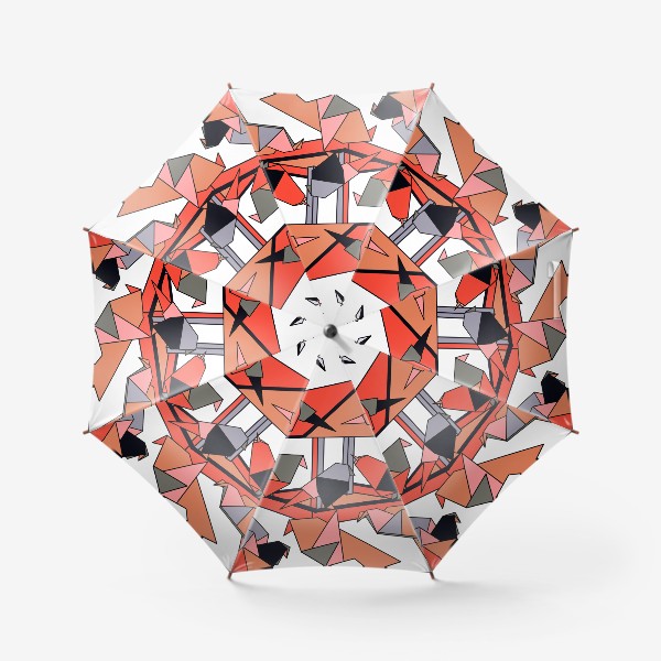 Зонт «Бумажные птицы. Оригами.»