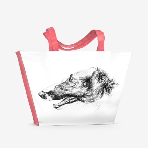 Пляжная сумка &laquo;Портрет собаки&raquo;