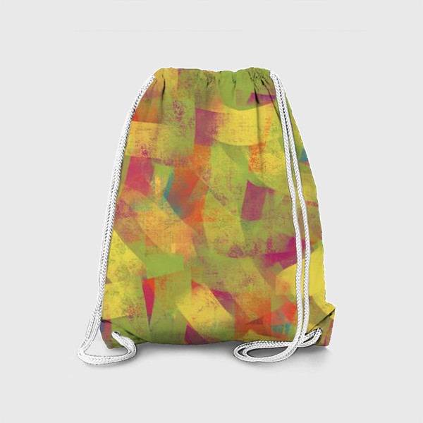 Рюкзак «Абстрактная картина в желтых и розовых тонах»