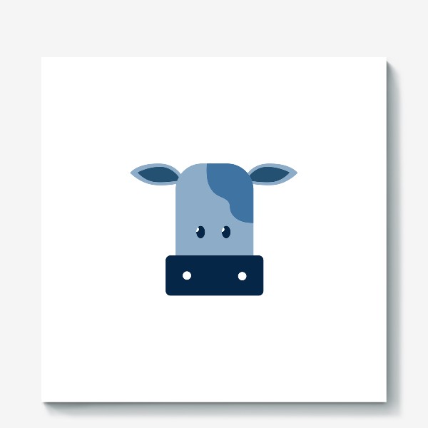 Холст «Синяя корова. Год быка»