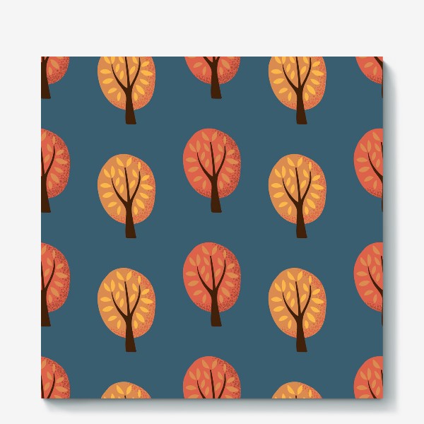 Холст «Осенние деревья»