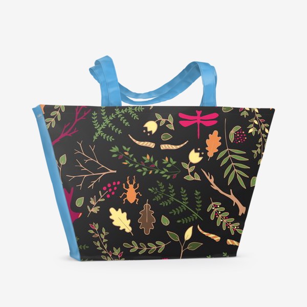 Пляжная сумка «Яркий осенний лес»