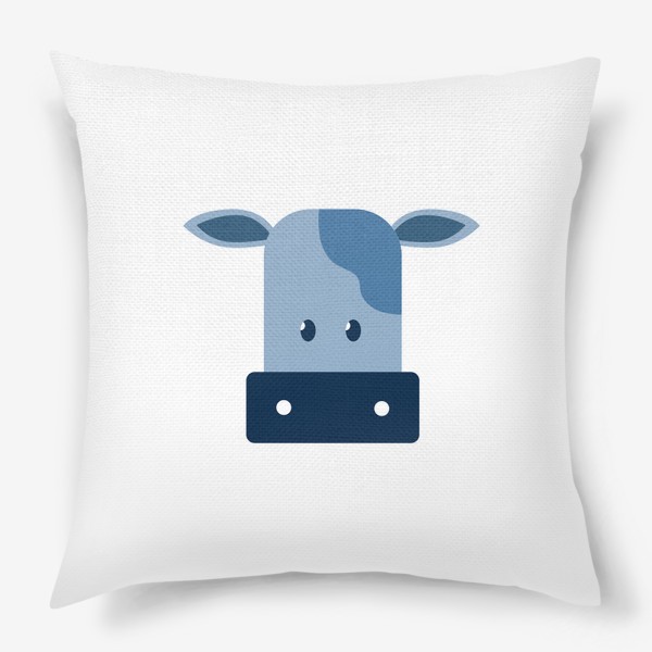 Подушка «Синяя корова. Год быка»
