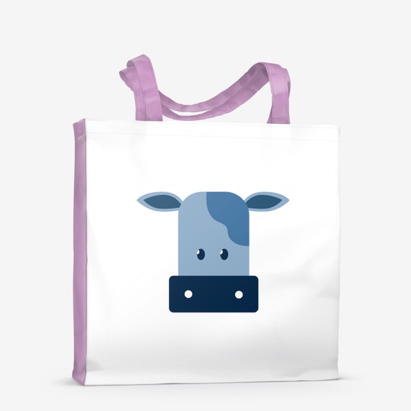 Сумка-шоппер «Синяя корова. Год быка»
