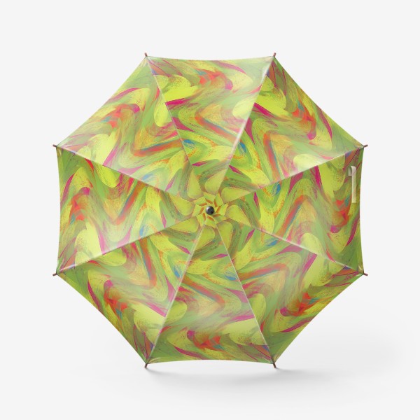 Зонт «Абстракция Желтые волны»