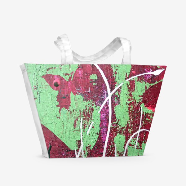 Пляжная сумка «бабочки в траве»