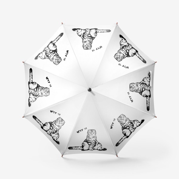 Зонт «Полосатый котик»