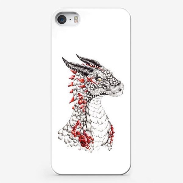 Чехол iPhone «Дракон рубиновый»