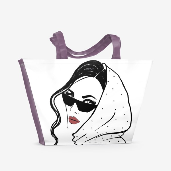 Пляжная сумка «Модная девушка»