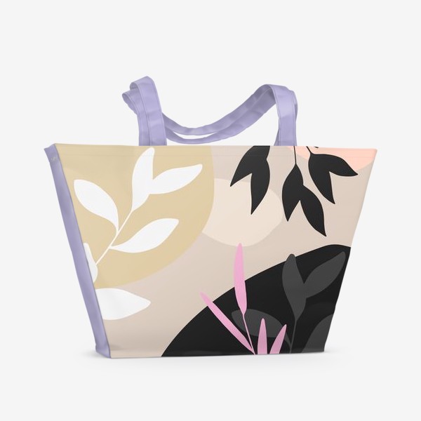Пляжная сумка «Растительный мотив»