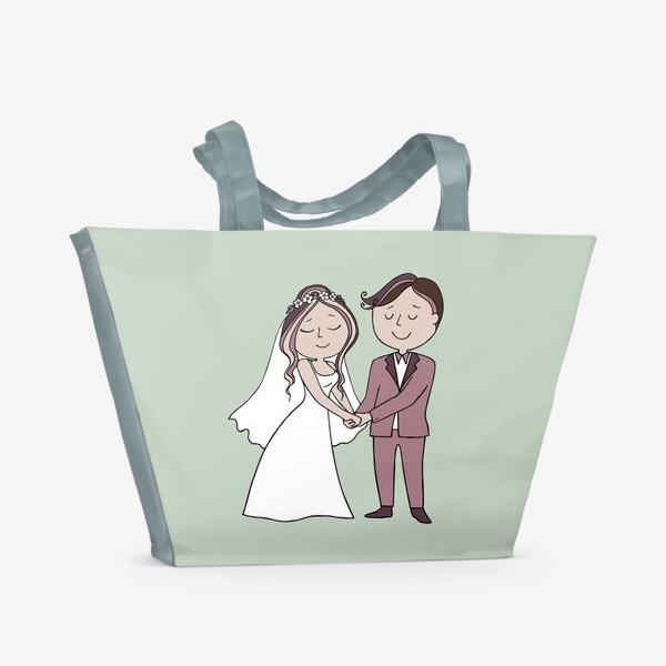 Пляжная сумка «Жених и невеста. Свадьба»