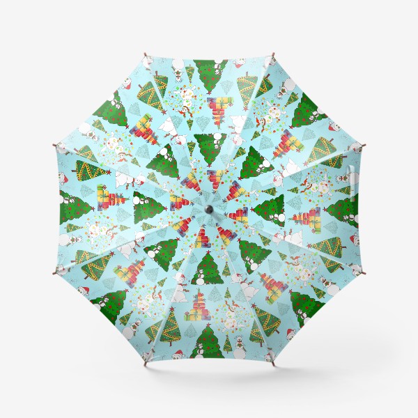 Зонт «зимний паттерн»