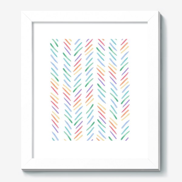 Картина «Разноцветные полоски шеврон радуга»