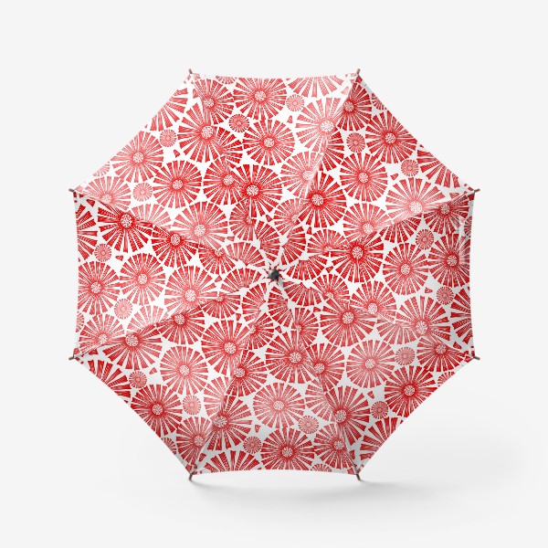Зонт «абстрактные цветы,круги»