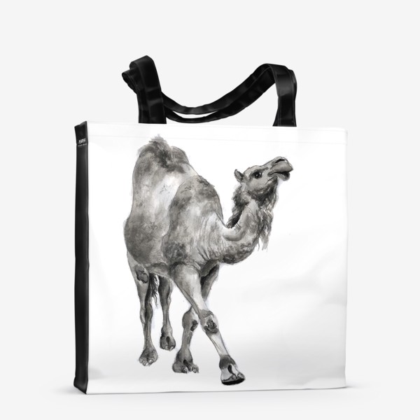 Сумка-шоппер «Гордый верблюд идет и улыбается»
