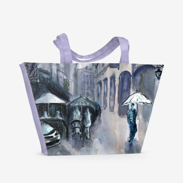 Пляжная сумка «Its raining. Дождь»