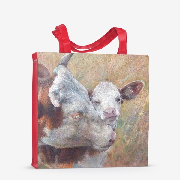 Сумка-шоппер «Тепло, корова, бычок, бык, год быка»