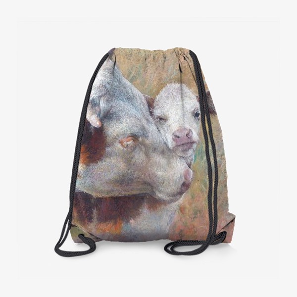 Рюкзак «Тепло, корова, бычок, бык, год быка»